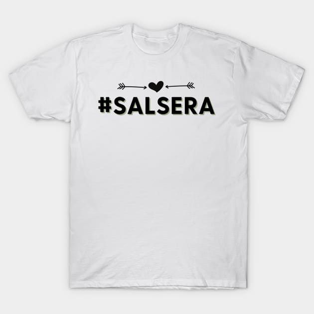 Salsera - Social Latin Dance Design T-Shirt by Liniskop